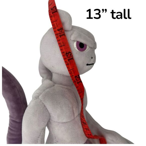 Pokemon Detective Pikachu Mewtwo Plush Stuffed Toy Collectible Purple 13” - Picture 8 of 8